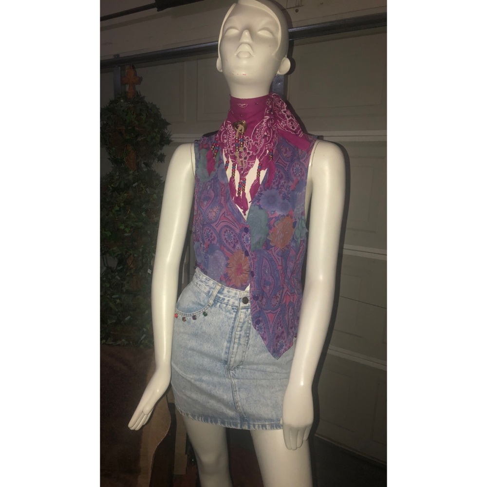 Nash paisley vest